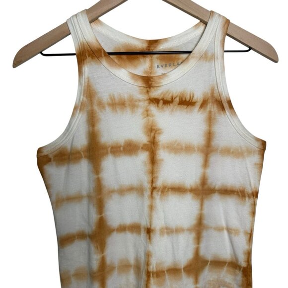 Everlane Women’s Small Sleeveless Tank Top Tie-Dye Cutaway 100% Cotton Boho Y2K - Picture 3 of 10